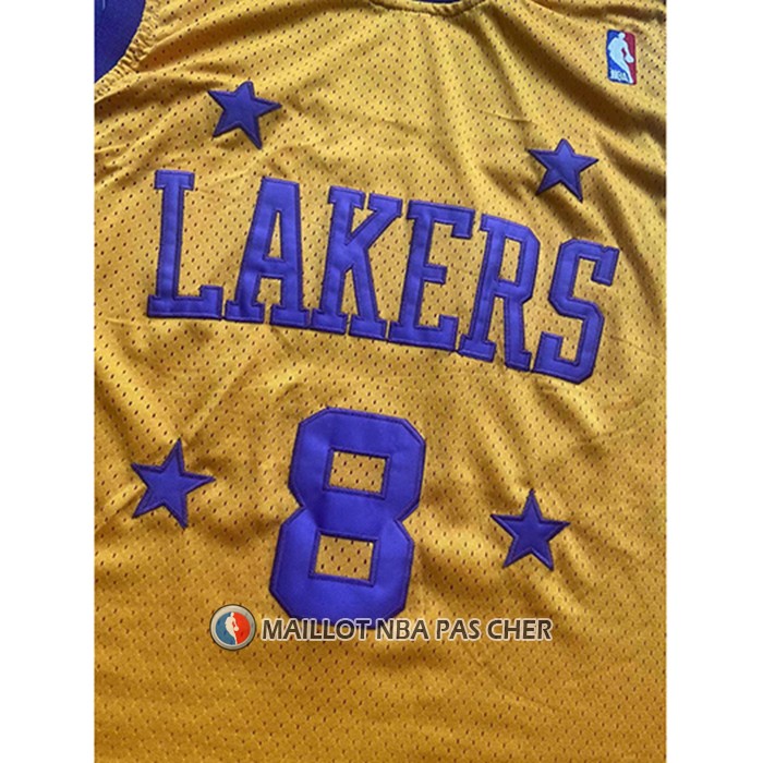 Maillot Los Angeles Lakers Kobe Bryant NO 8 Mitchell & Ness 1957 Jaune